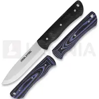 RealSteel Coltello Bushcraft individual + G10 black/blue scales
