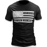 Tops knives T-shirt Flag Logo Black, 2XL