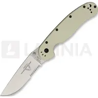 Ontario Coltello pieghevole RAT-1, desert tan/satin, dentatura lama