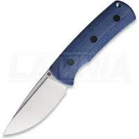 Petrified Fish Coltello Beluga - Satin - Micarta, blu