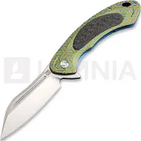 Artisan Cutlery Coltello pieghevole Eterno Framelock CPM S35VN, gold/blue