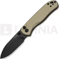 Kizer Cutlery Coltello pieghevole Drop Bear 2 Button Lock, Tan Aluminum, DLC