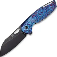 Kansept Knives Coltello pieghevole Model 6 Timascus/Black Anodized Ti