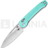 Bestech Coltello pieghevole Cobber - Stonewash + Satin - G10, light blue