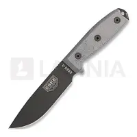 ESEE Model 4, black/black, black plastic sheath, nylon sheath