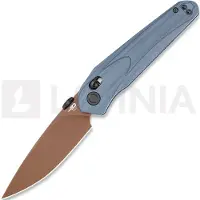 Bestech Coltello pieghevole Mothus - Gold PVD - G10, blue grey