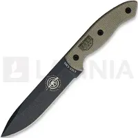 ESEE CM6 Combat Tactical, green canvas micarta