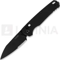 Kershaw Coltello pieghevole Bel Air - PVD - Black, dentatura lama