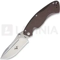 V Nives Coltello pieghevole Olympian Linerlock Dark Earth G10