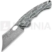 Bestech Skirmish - Damascus - G10, nero, bianco