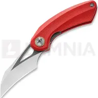 Bestech Bihai - Grey DLC Stonewash + Satin - G10, rosso