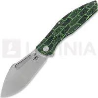 Bestech Coltello pieghevole Lockness - Stonewash - G10, nero, verde