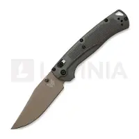 Benchmade Coltello pieghevole Taggedout Elmax Tan Cerakote, deep olive grivory