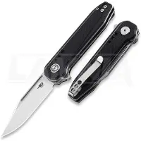 Bestech Coltello pieghevole Syntax - Satin + Stonewash - G10, nero