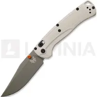 Benchmade Coltello pieghevole Taggedout Elmax Forest Green Cerakote, tan grivory
