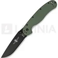Ontario Coltello pieghevole RAT-1, verde/nero