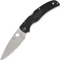 Spyderco Native Chief, Black, Lightweight, Combo Edge