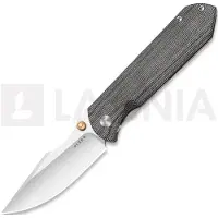Kizer Cutlery Coltello pieghevole Harpoon Fold Elmax, Gray Titanium & Black Norplex UltreX, Satin