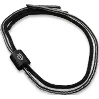 The James Brand The Alder ES215970-10 Black Titanium, Black/BW, cordino in paracord con perlina