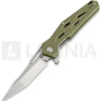Artisan Cutlery Coltello pieghevole Interceptor Linerlock D2, verde