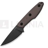 Kizer Cutlery Coltello Splinter AEB-L, Brown G-10, Black Stonewash