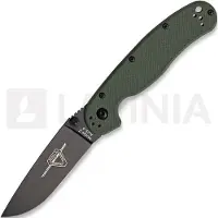 Ontario Coltello pieghevole RAT-2, nero, verde