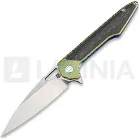 Artisan Cutlery Coltello pieghevole Archaeo Framelock, Gold/Blue