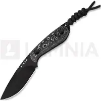 Kizer Cutlery Coltello Buddy M390, White Storm CF, Satin Brushed/DLC