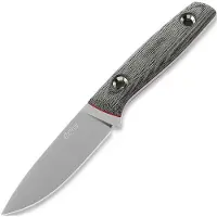 Trc knives Coltello Classic Freedom FFG M390 satin, black micarta red liner
