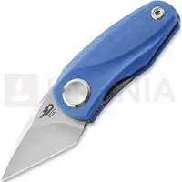Bestech Coltello pieghevole Tulip - Stonewash + Satin - G10, blu