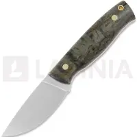 Brisa Coltello da caccia Skinner 90 Elmax Flat, stabilized curly birch