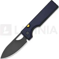 Kizer Cutlery Coltello pieghevole Little Ringbo AEB-L, Blue Aluminum, Gray Stonewash