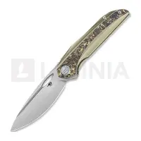 Bestech Coltello pieghevole Senu - Hand Rrubbed Satin - Titanium w/Fat Carbon