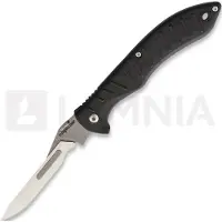 Havalon Coltello pieghevole Forge Rubber Handle, nero
