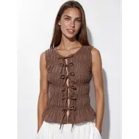 Hiccups for Kids Top marrone