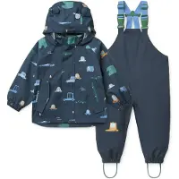 Liewood Kid's Manu Rainwear Set Set antipioggia Bambini (98, blu)