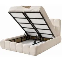 Xl Moebel Gmbh Letto matrimoniale, comodino, armadio, toeletta, cassettiera, beige, nuovo