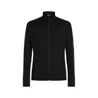 Icebreaker - Pile in lana merino - M Merino 260 Quantum LS Zip Black per Uomo - Taglia L - Nero