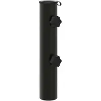 vidaXL Base per ombrellone in ferro nero, 0,6 kg, per pali da 40-50 mm