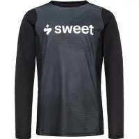 Sweet Protection Kid's Hunter II Trail Long Sleeve Maglietta da ciclismo Bambini (152, nero/blu)