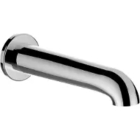 Laufen Bec de baignoire PURE, bec fixe, saillie 175 mm, chromé, HF901771100000, HF901771100000