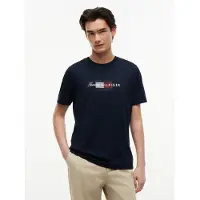 Tommy Hilfiger Script Flag Regular Tee Desert Sky Taglia: M | T-shirt stampate Outlet | Uomo