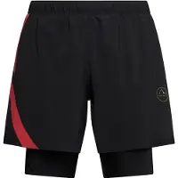 La Sportiva - Short leggeri e traspiranti - Flow 5" Short M Black/Yellow in Silicone - Taglia L - Nero