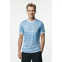 Puma Maglia trikot 'Manchester City Heimtrikot 2026/27' blu ciano / bianco
