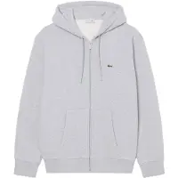 Lacoste Felpe con cappuccio Sweatshirt zippé à capuche en molleton uomini - Grigio - EU S
