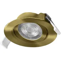 Osram Set da 3 faretti LED da incasso , clickdim, 40°, ottone, Ø 9 cm