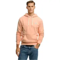 Superdry per uomo. M2014518A Felpa classica essenziale color corallo (M), Casual, Cotone