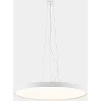 LEDS-C4 Ledsc4 - Ciondolo Luno Slim Pendant Large in alluminio, policarbonato nero, MICROPRISMATIC