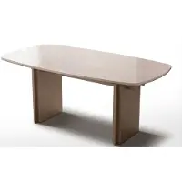 Xl Moebel Gmbh Set da pranzo beige: grande tavolo da pranzo, sedie imbottite, mobili da sala da pranzo