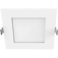 Forlight - Faretto da incasso a soffitto Easy CCT Square Recessed 120x120 Alluminio, polistirene bianco, OPAL